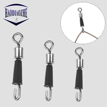 20 шт. шарикоподшипник вращающиеся твердые кольца рыболовный разъем церемония Rolling вращение трубы стрейч зажим застежка Крюк Аксессуары