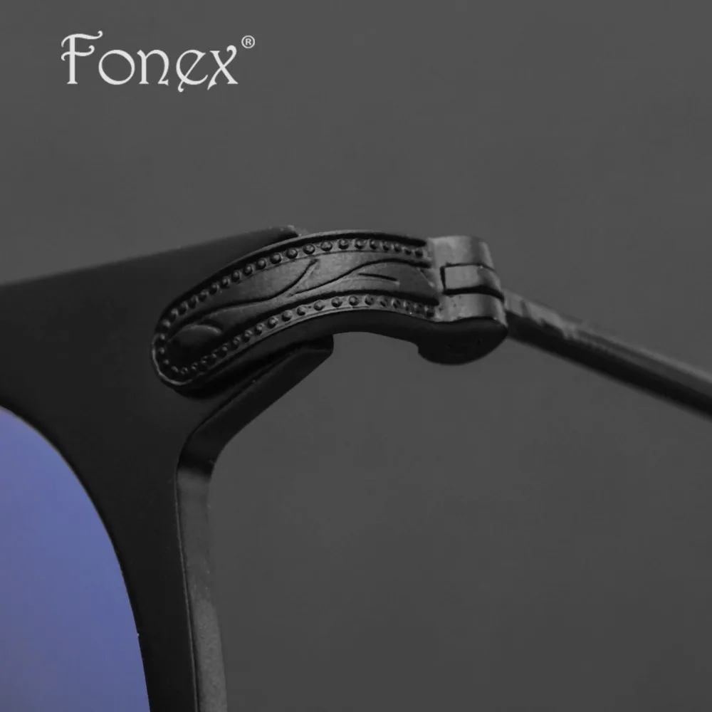 Marco de gafas de titanio puro gafas de sol polarizadas para hombre Clip en lentes de sol para dama cuadrado anteojos con marcos gafas 503 - 4