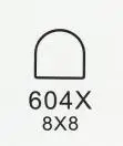 604X 8X8 10 пар/лот; женские туфли на высоком каблуке; Диаметр 2,5 мм; Сменные стопоры на каблуке; женские туфли на шпильках; Туфли на каблуке для ремонта - Цвет: 604X 8X8