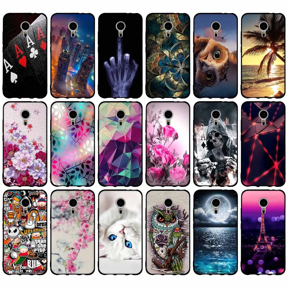 

for Meizu MX5 Case Soft Silicone Cover For Meizu MX 5 Relief 3D Paint Case for Meizu MX5 M575M M575U Protection Shells Bag