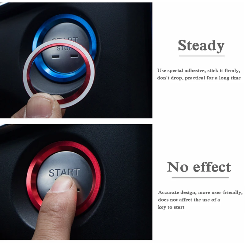 Начать стильная кнопка Зажигания для автомобиля Замените крышку STOP аксессуары переключатель зажигания Крышка для MG6 GS внутренние аксессуары