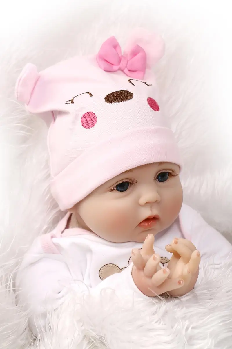 40-55CM Silicone bebes Reborn Baby Doll Toy For Girls NewBorn Baby Birthday Gift Bedtime Early Education Christmas Gift