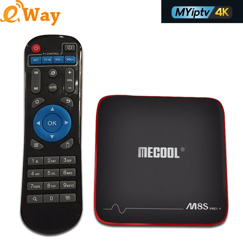 With 1 Year Singapore IPTV Android TV Box 7.1 OS S905W M8S PRO W 2.4G