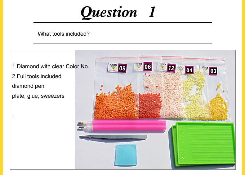 flower diamond painting M7