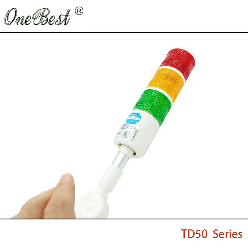 HNTD 220 В светодиодный Предупреждение ительный сигнальный светильник TD50 Semaphore 3