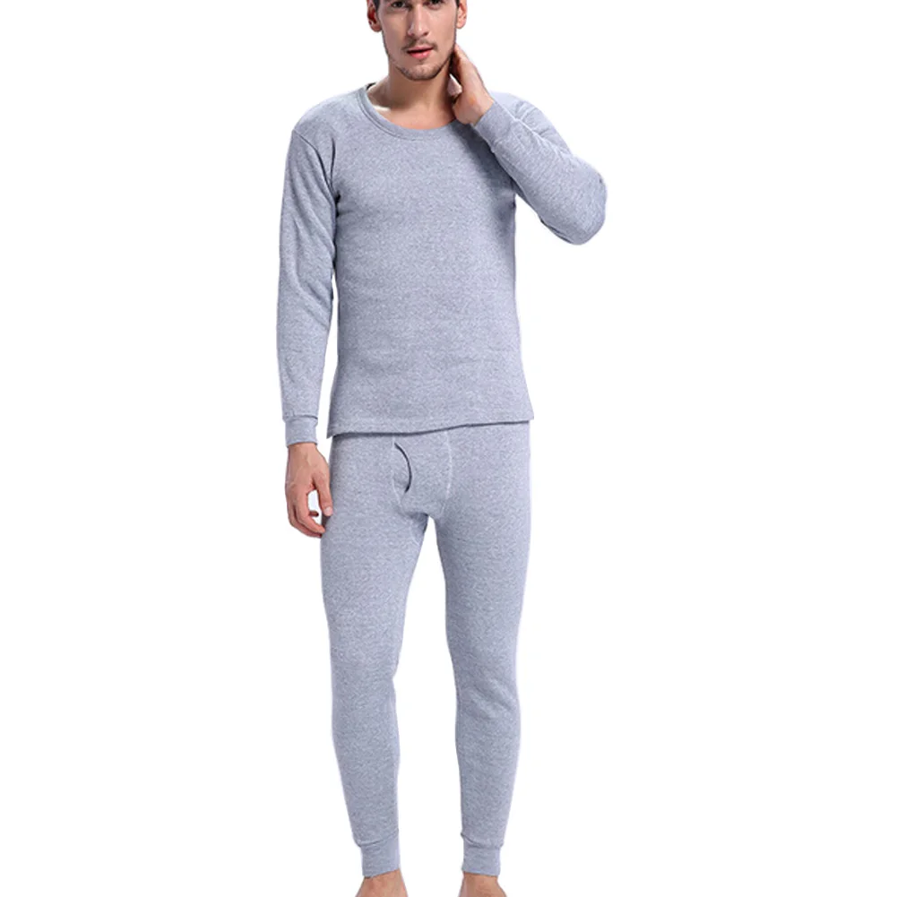 Hot 1 Set Winter Mens Warm Thermal Underwear Mens Long Sexy Black Thermal Underwear Sets Thick