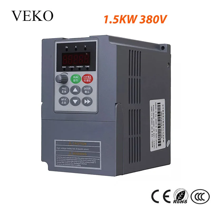 1.5KW 380V 3.8A частотный инвертор vfd 3 фазы Вход 3 фазы Трехфазная экономия энергии Мощность двигателя Скорость Управление частота приводной преобразователь 50/60Hz