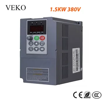 

1.5KW 380V 3.8A VFD Frequency Inverter 3Phase Input 3Phase Triphase Output Motor Speed Control Frequency Drive Converter 50/60Hz