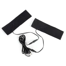 1 шт. углеродное волокно с подогревом колодки 6*20 см USB с подогревом куртка пальто жилет аксессуары теплый сзади шеи быстрый нагрев