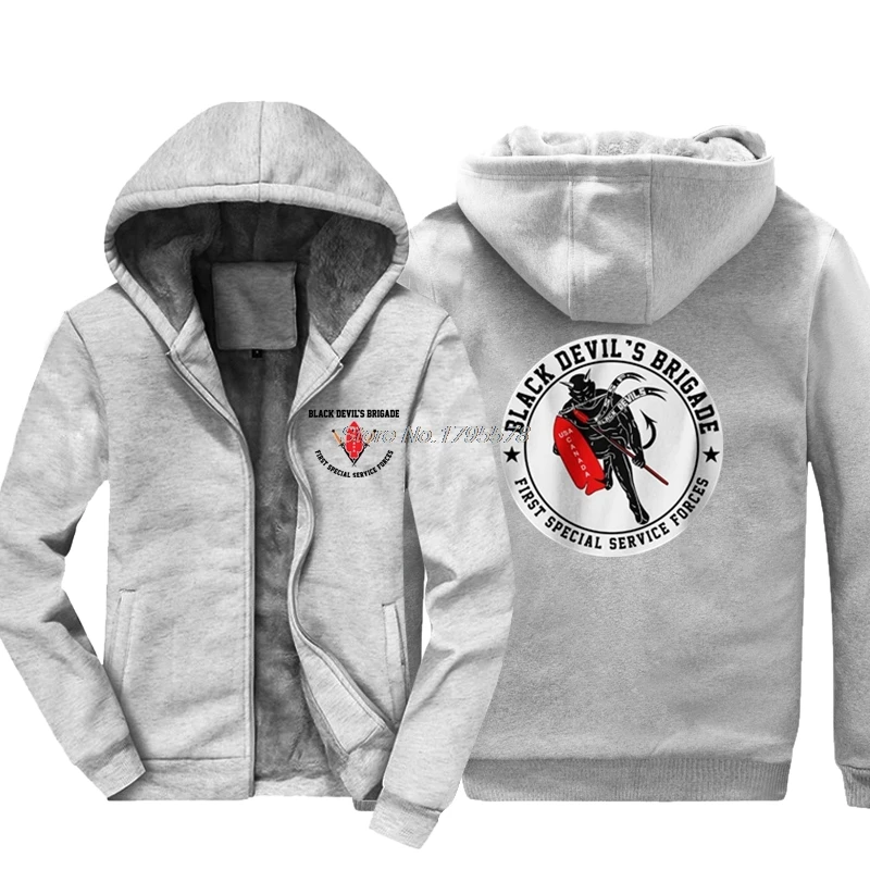 

New Fashion Men Thicken Sweatshirt New Black Devil Special Force Usa Canada Hoodie Hip Hop Jacket Hoody Tops Harajuku