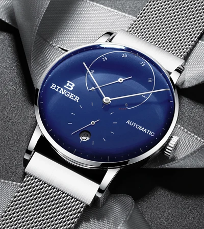 Швейцарский Бингер мужской роскошный бренд часов автоматические механические мужские s часы сапфир мужской Япония движение Мужчины t reloj hombre B-1187-1 - Цвет: 1