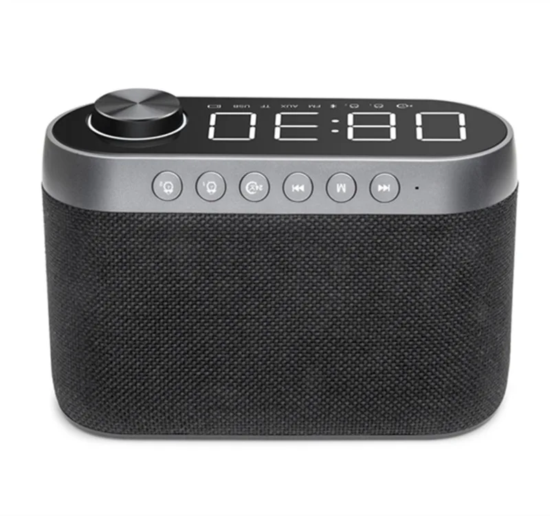 LP C12 Bluetooth динамик беспроводной портативный светодиодный Будильник с проекцией