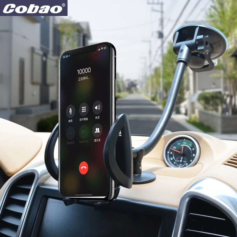 Универсальный автомобильный держатель для телефона с длинной ручкой и