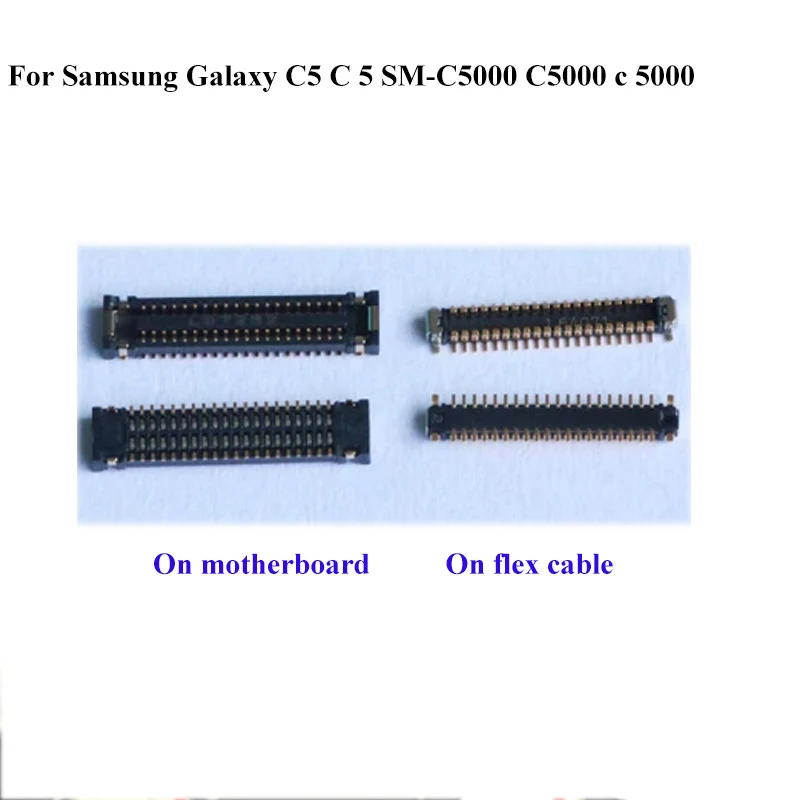 2PCS Dock Connector Micro USB Charging Port FPC connector For Samsung Galaxy C5 C 5 SM-C5000 C5000 c 5000 logic on flex cable | Мобильные