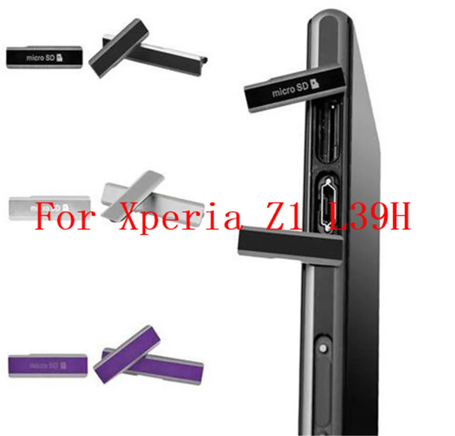 Vannego для Sony Xperia Z Z1 Z2 Z3 оригинальный новый зарядный порт USB крышка + Micro SD слот сим