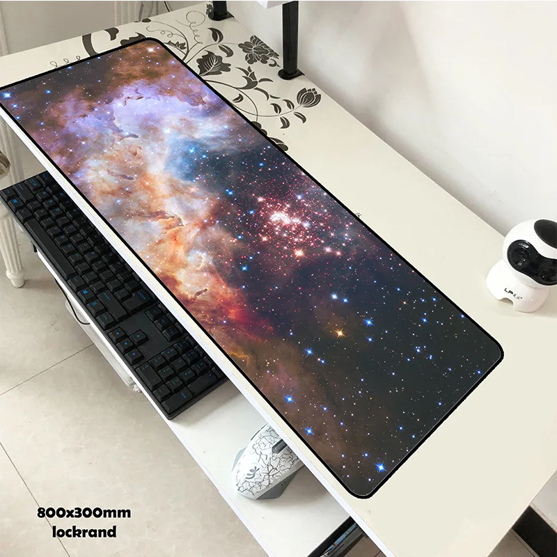 Galaxy mouse pad gel 80x30cm pad to mouse Beautiful computer mousepad gaming mousepad gamer to laptop present mats