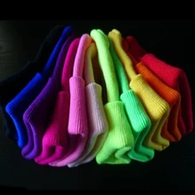 20 шт/партия 28 цветов хип-хоп флуоресцентные весна осень зима шапки Скалли унисекс вязаные неоновые шапочки