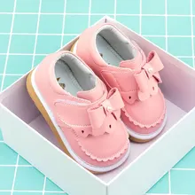 Детская кожаная обувь со стразами; обувь принцессы для маленьких девочек; обувь из натуральной кожи на нескользящей мягкой подошве; сезон весна-осень; обувь для малышей