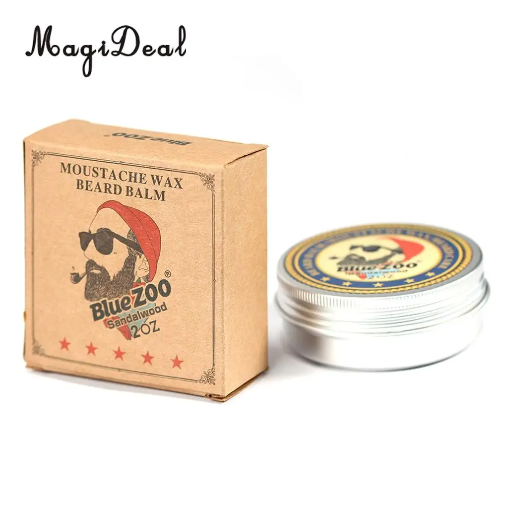 2018 Hot sale Men Beard Balm Leave-In Taming Styling Conditioner Moustache Wax Sandalwood