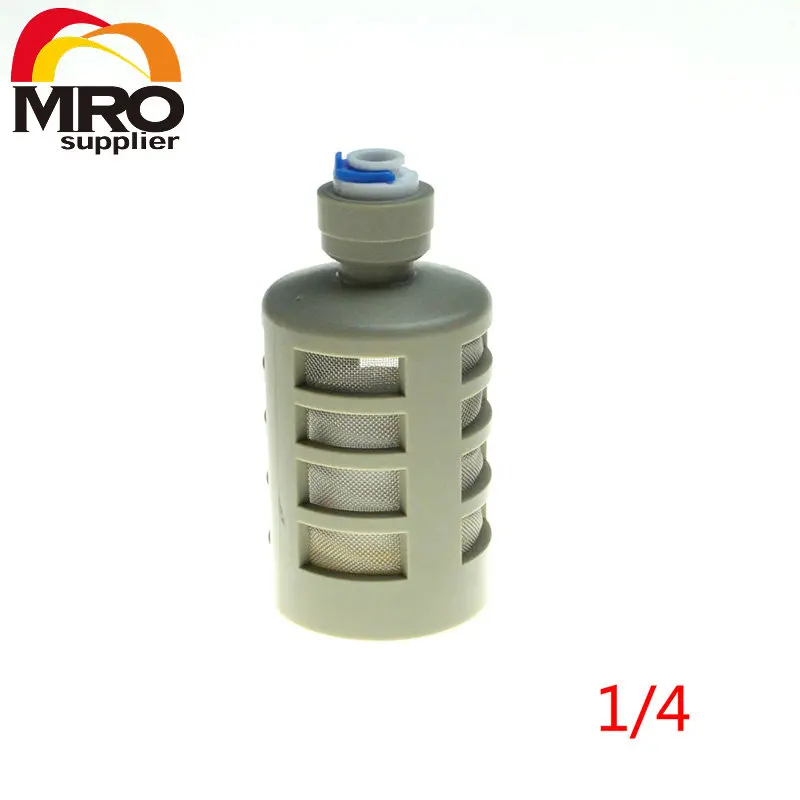 1/4" OD Quick Hose Connection Fittings Self sucking Pump Suction Filter
