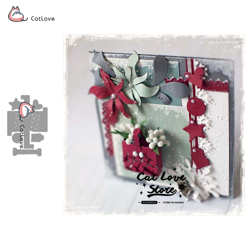 

Small Flower Basket Metal Cutting Dies Stencil For DIY Scrapbooking Paper Card Decorative Craft Dies Embossing Die Cuts New 2019