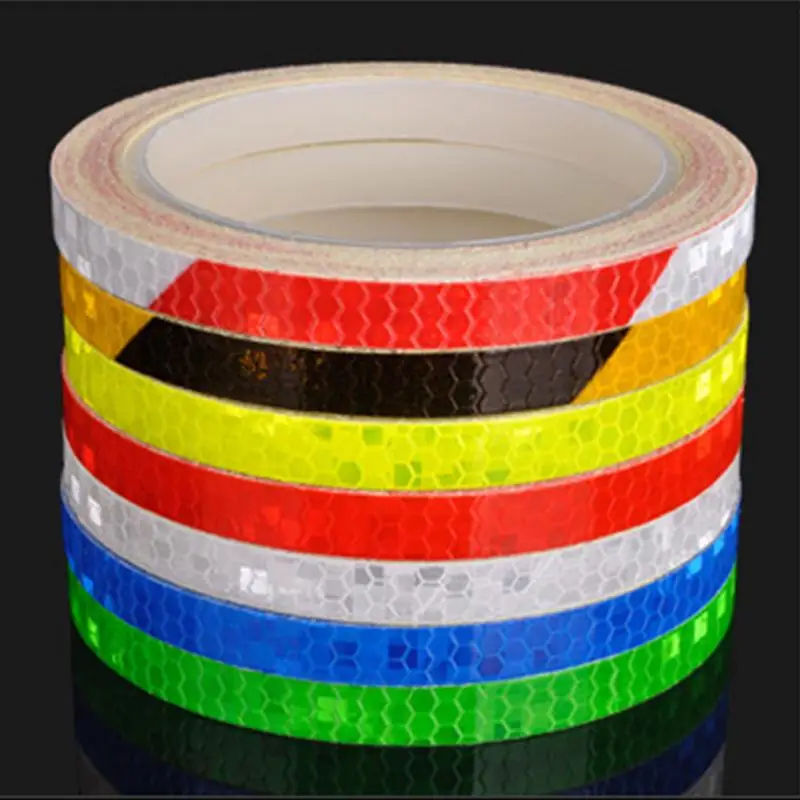 Waterproof Bicycle reflector Fluorescent MTB Bike Bicycle Sticker Cycling Wheel Rim Reflective Stickers Decal Accessories #928
