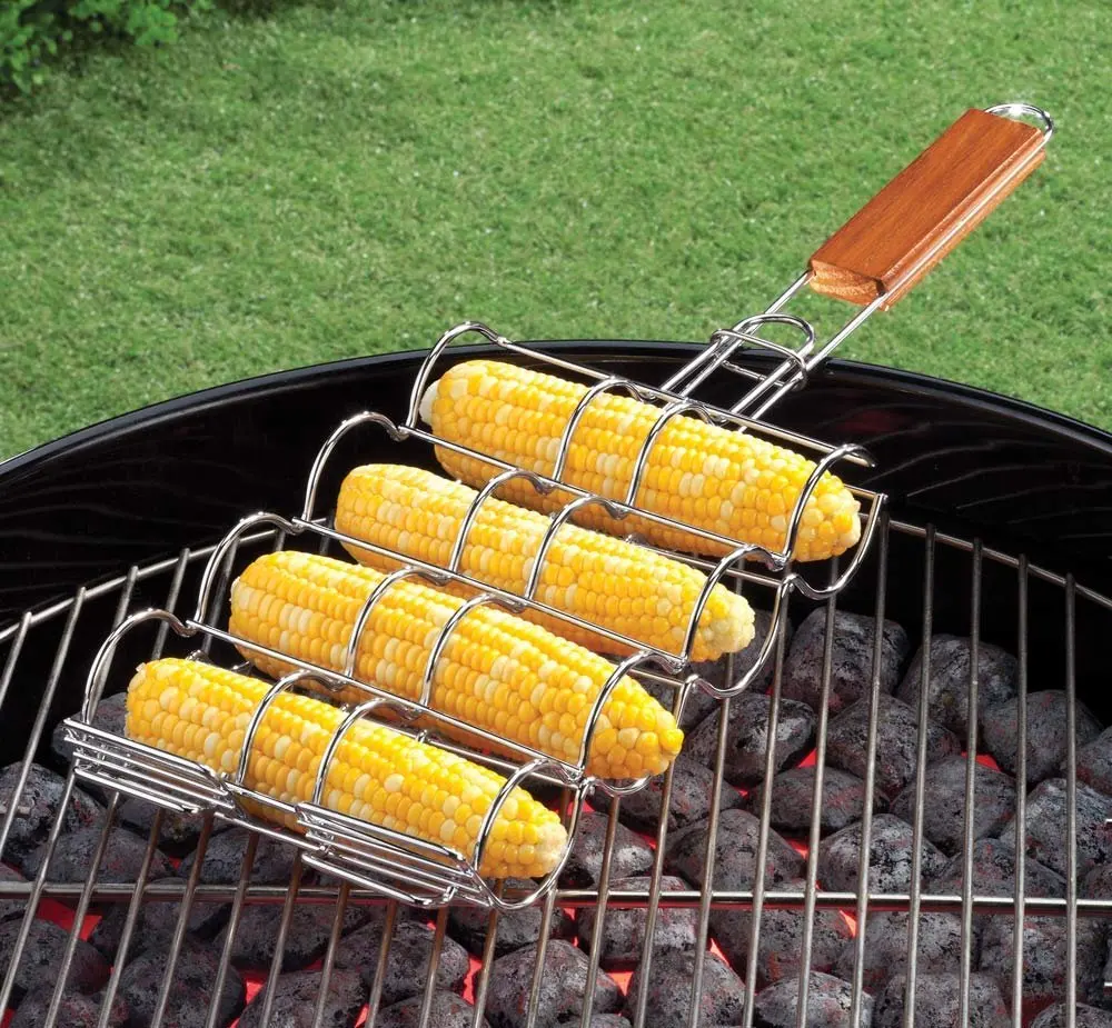 BARBECUE CORN GRILL BASKETin Corn Holders from Home & Garden on