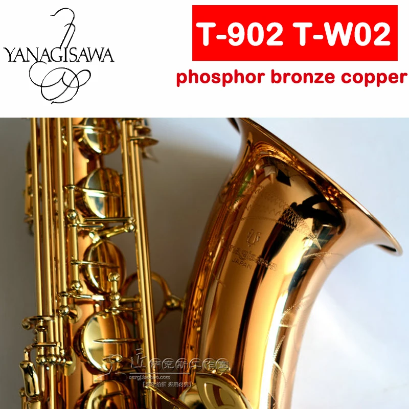 

Professional Tenor Saxophone YANAGISAWA T-902 T-W02 Phosphorus copper Phosphor Bronze Sax saxofone musical instrument mouthpiece
