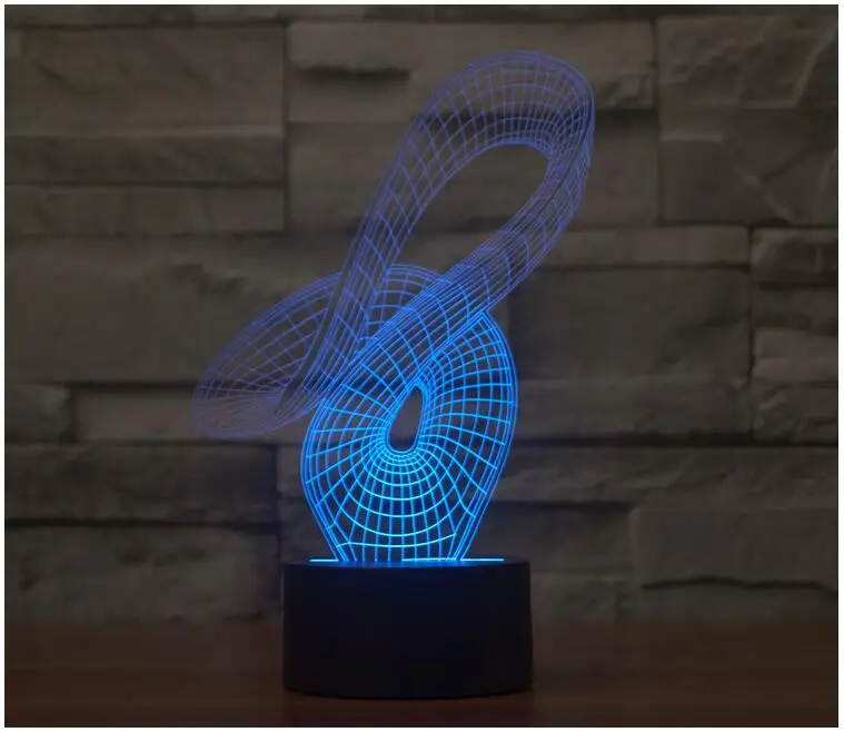 Новейший стиль LED ночник 3D лампа настольная Сенсорная для детской спальни