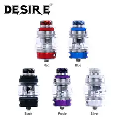 Оригинал Desire Bulldog Subohm Tank 4,3 мл с 0.18ohm сетчатой катушкой и 0.2ohm тройной катушкой пуш-топ Refill Дизайн vs Desire Mad Dog