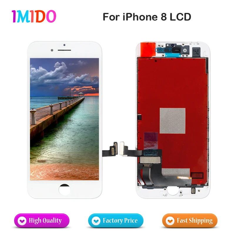 

10Pcs China Supplier LCD For iPhone 8 LCD Display Touch Screen Digitizer Complete Assembly Digitizer Replacement No dead pixel