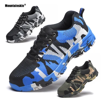 

Mountainskin Spring Men Women's Hiking Shoes Camouflage Military Sneakers Non-slip Wear-resistant Trekking Sports Trainer VA404