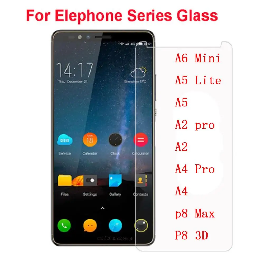 

Elephone A6 Mini Tempered Glass High Quality Screen Protector Cover Film Protective For Elephone A5 Lite A2 pro A4 p8 Max 3D