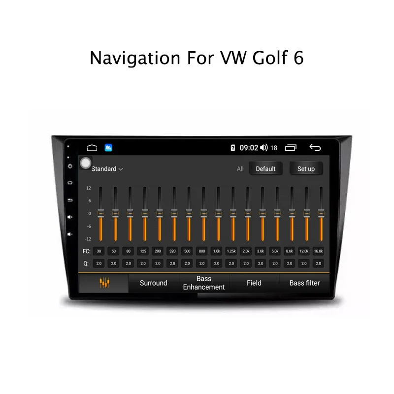 Perfect 9" Android 8.1 8 core 4G RAM 64G ROM GPS Navigation Car Radio For VW Golf 6 2008-2013,with Carplay/4G LTE 4