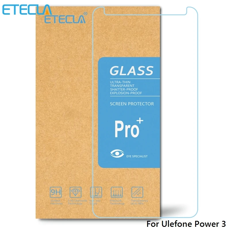 2 шт. Ulefone Power 3 закаленное стекло 3s Защита экрана Power3 чехол 0 26 мм 2.5D прозрачное |