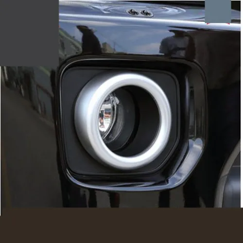 

2 pcs ABS Chrome Car Front Fog Light Lamp Frame Decoration Stickers Car-styling Covers For Land Rover Freelander 2 Discovery 4