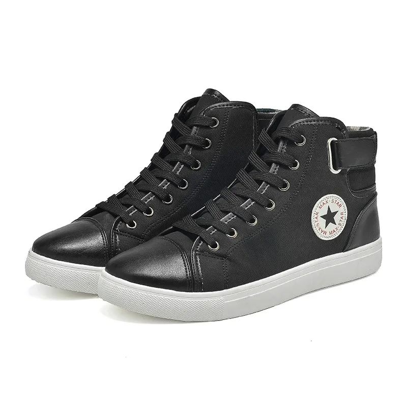 Мужская обувь Sapatos Tenis Masculino Мужские осенне зимние кожаные ботильоны со шнуровкой