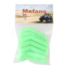 Mxfans 10x Nitro Car Lightweight 3.39 Inch Exhaust Extension Pipe Silicone Tube Red