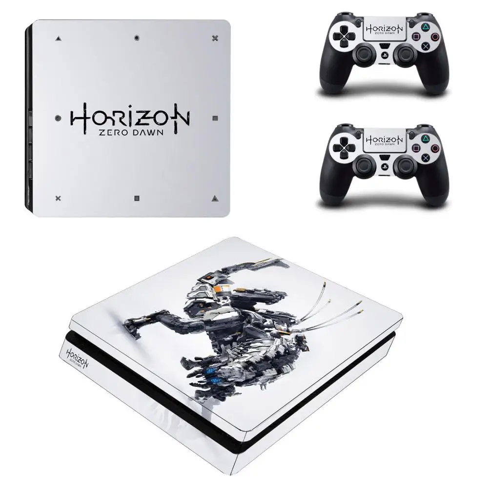 Horizon Zero Dawn PS4 тонкая игровая станция 4 Тонкая наклейка s Vinilo наклейка для sony Playstation 4 тонкая консоль и контроллер - Цвет: YSP4S-1109