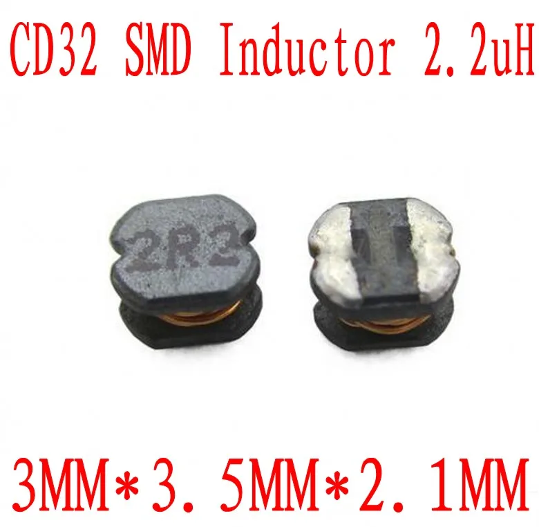 Индуктор питания SMD CD32 3000 мкГн 2R2 шт. индуктор чипа 3*3*2 мм неэкранированная