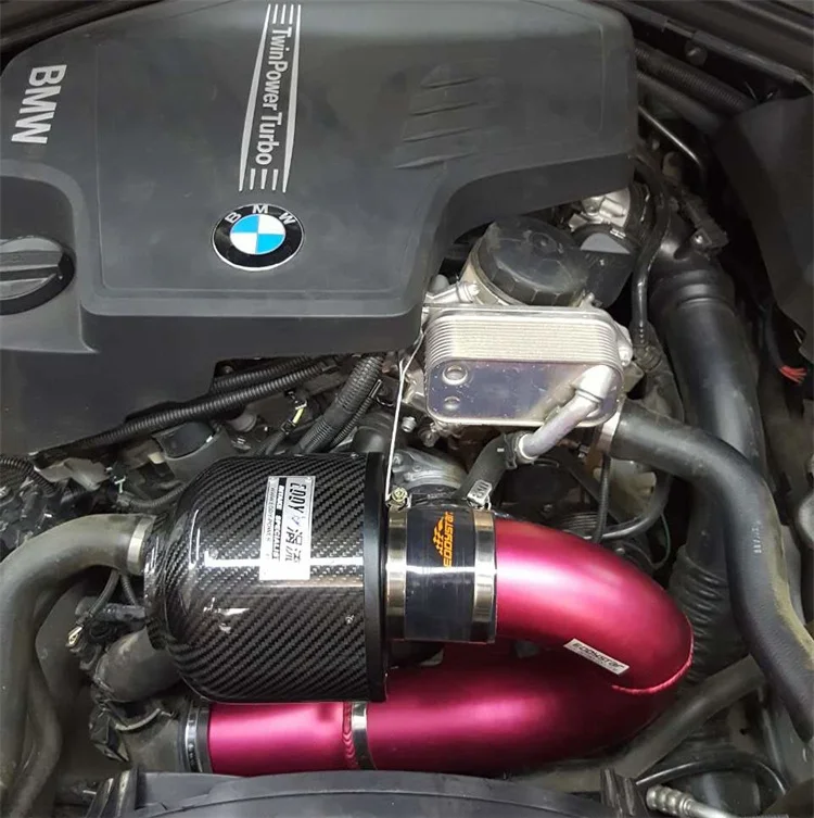 Top quality high flow power up intake air filter Carbon fiber filter