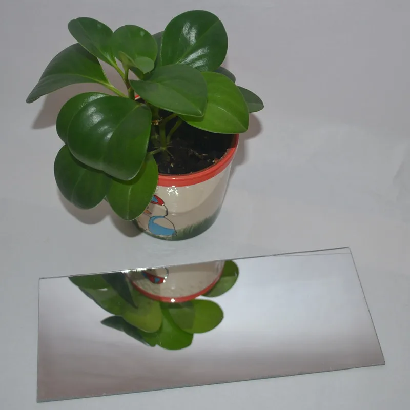 Acrylic Plexiglass Decorative A4 Mirrors 2mm Thick PMMA Bathroom Mirror