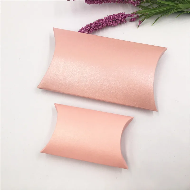 120 шт теплые сладкие конфетные упаковочные материалы розовая подушка в форме свадебной вечеринки для девочек Ювелирная упаковка бумажная коробка