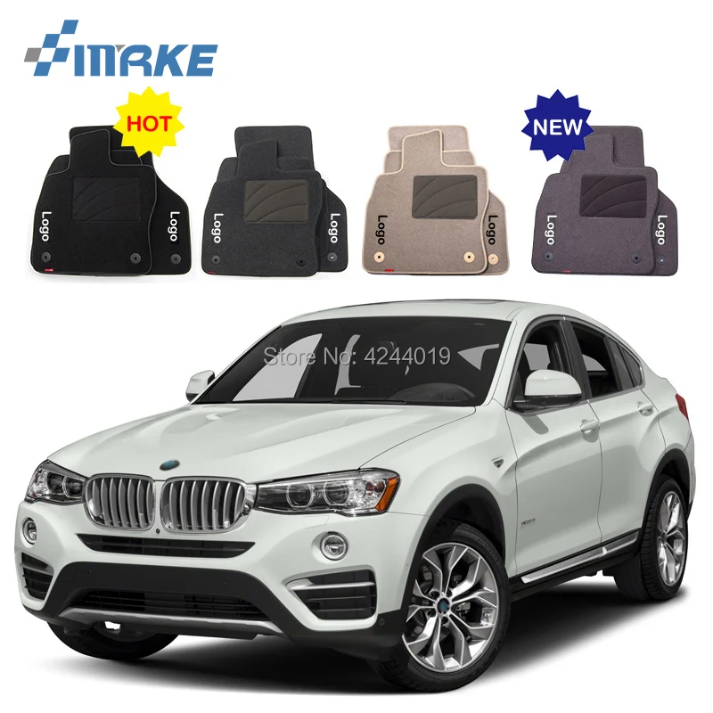 For BMW X4 Car Floor Mats Front Rear Carpet Complete Set Liner All Weather Waterproof Customized