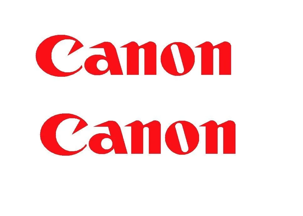 

For 2Pcs 2 Canon Camera DSLR Die Cut Vinyl Sticker Decal Car Styling