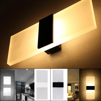 

2018 New Super Bright 3W/6W LED Acrylic Wall Lamp Bar Light Corridor Bedside Wall Sconces Lamp warm white / white light