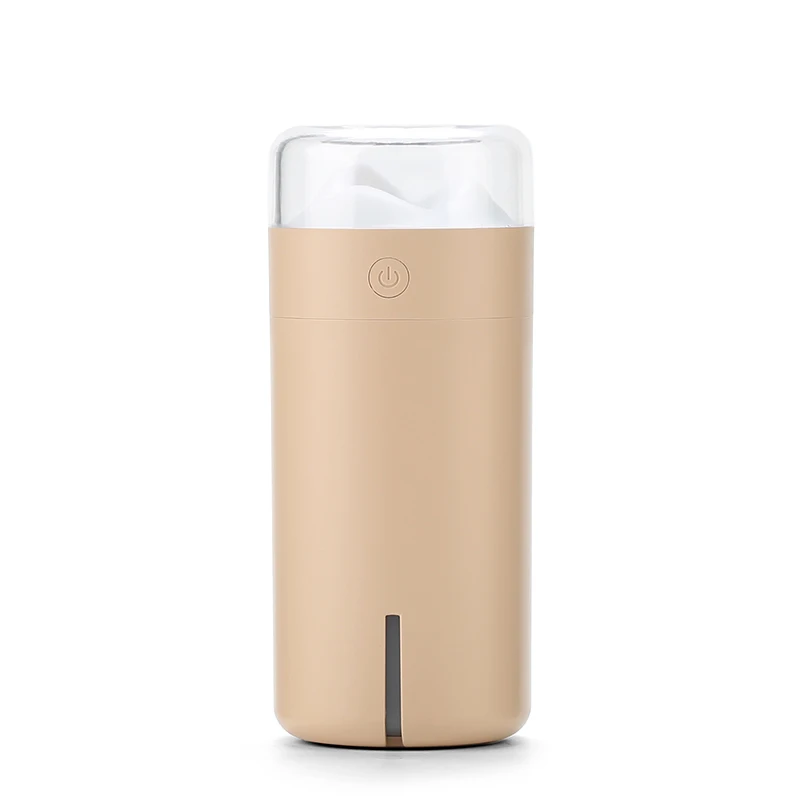 New Aroma Essential Oil Diffuser Dashan humidifier Air Purifier LED Night Light Mini USB Fogger Car Ultrasonic humidifiers - Color: Brown