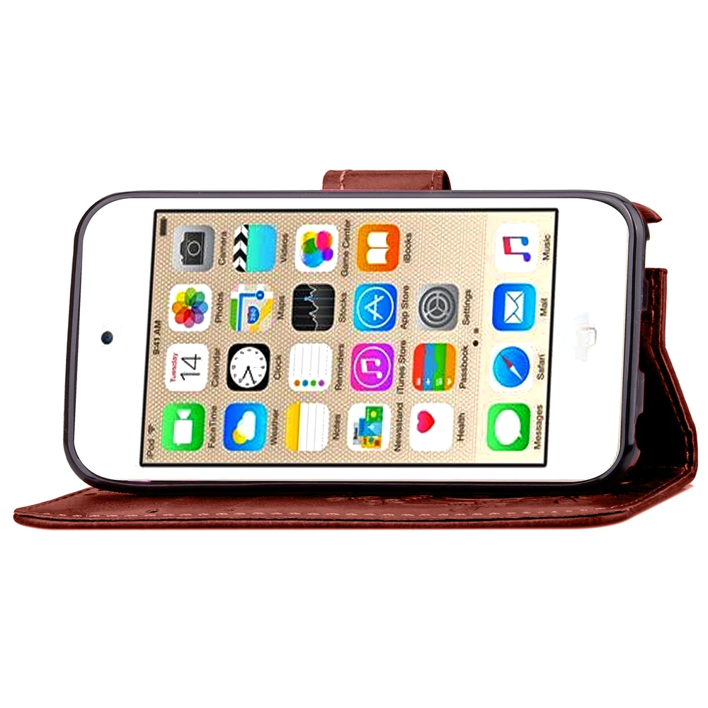 WolfRule Сумочка для iPod Touch 5 Чехол флип искусственная кожа + ТПУ держатель кошелек