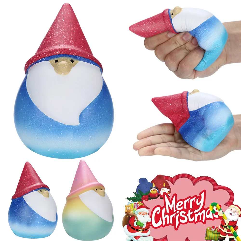 Squishies Рождество Радуга Санта медленно поднимающиеся сжимаемые игрушки снятие стресса игрушки мягкие Мультяшные игрушки squeish Новинка