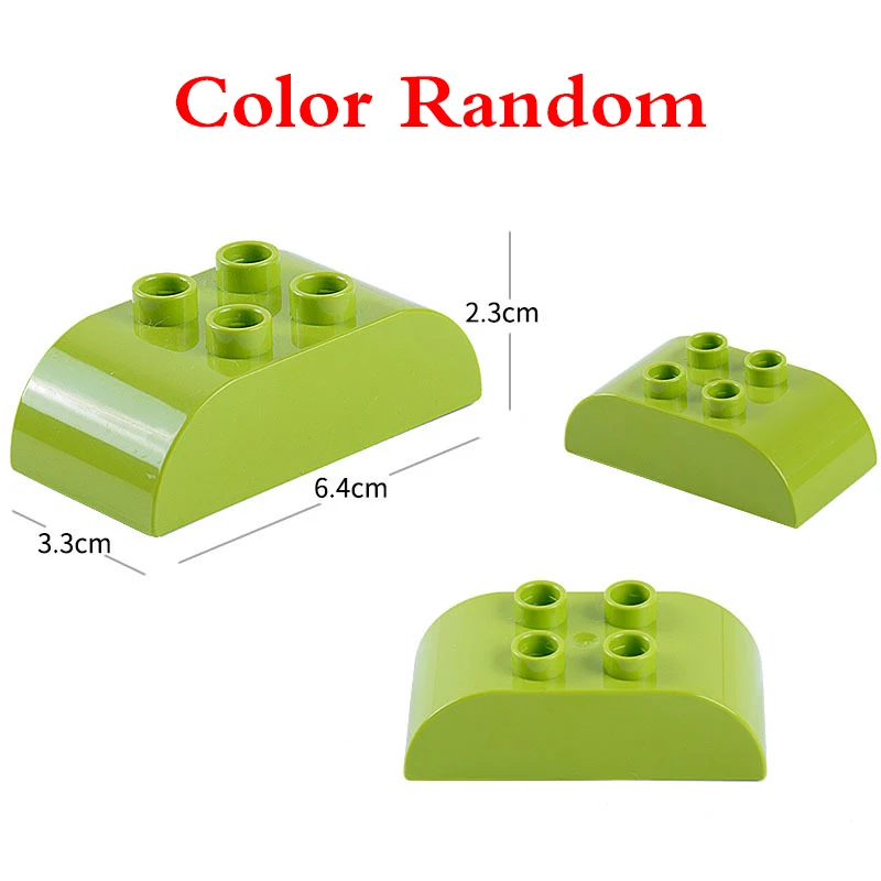 Single Sale Large Particle Diy Building Block Accessories Colorful Base Plate Compatible with LegoING  Duplo Toys For Baby Gift (4)